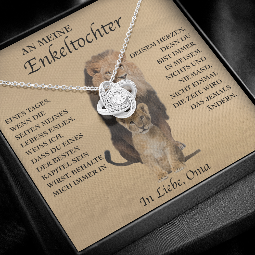 Sterling Silber Halskette - An meine Enkeltochter