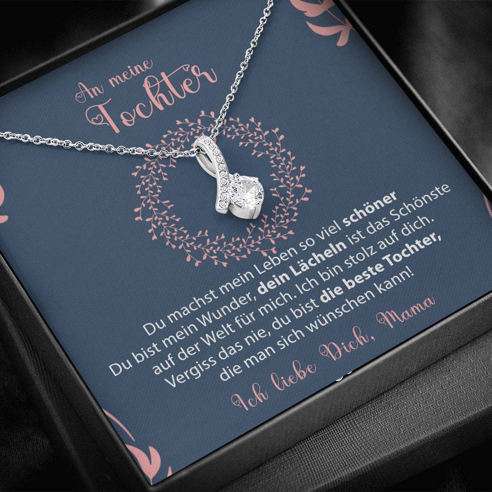 Sterling Silber Halskette - An unsere Tochter von Mama