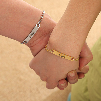 Luvellery Permanent Partner-Armbänder mit Gravur