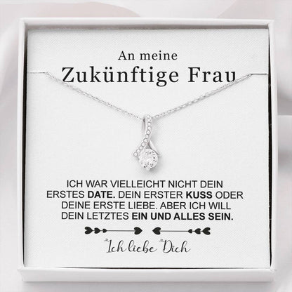 Sterling Silber Halskette - An meine zukünftige Frau