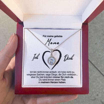 Sterling Silber Halskette - An meine geliebte Mama