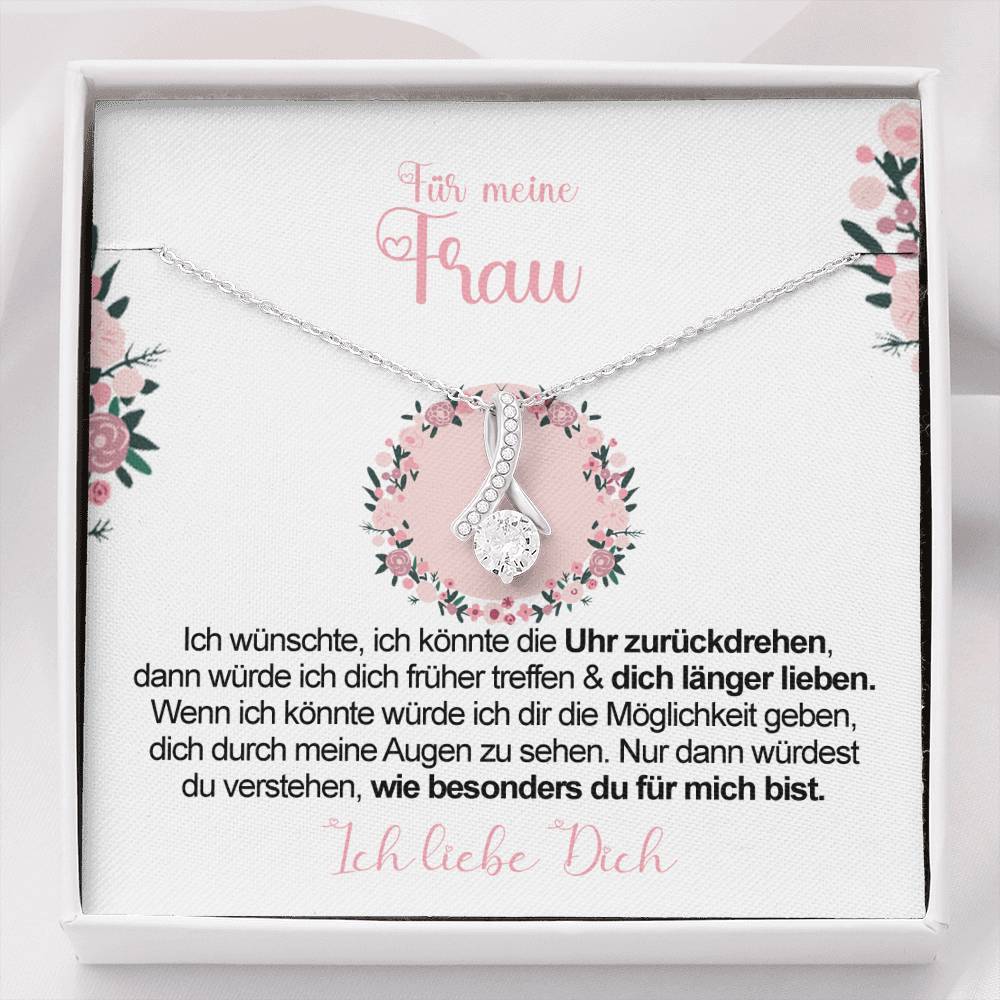 Sterling Silber Halskette - An meine Frau