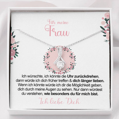 Sterling Silber Halskette - An meine Frau