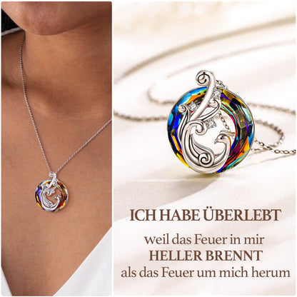 Kristall Halskette - Wiedergeburt & Ewigkeit