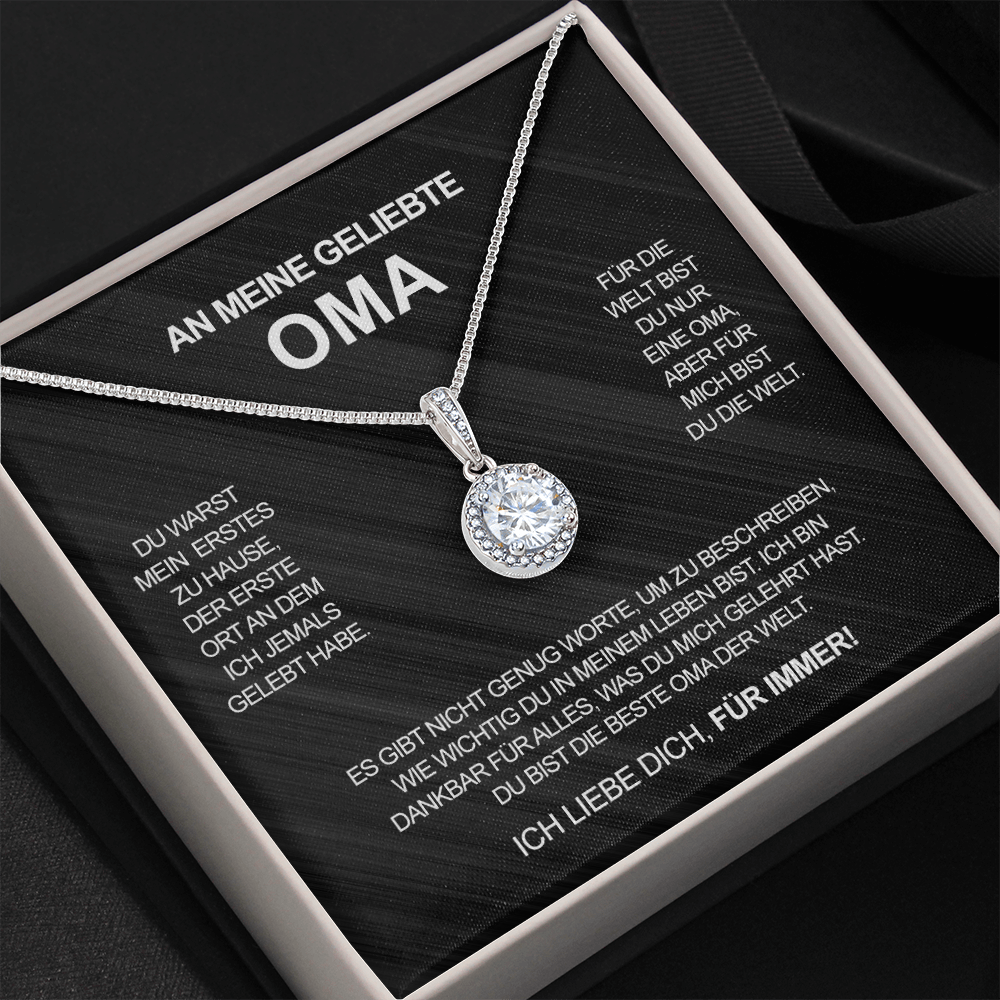 Kristall Halskette - An meine geliebte Oma