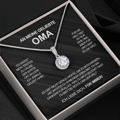 Kristall Halskette - An meine geliebte Oma