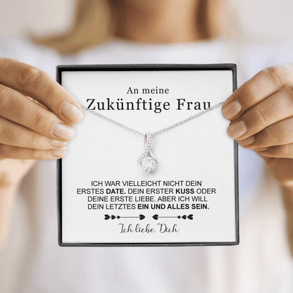 Sterling Silber Halskette - An meine zukünftige Frau