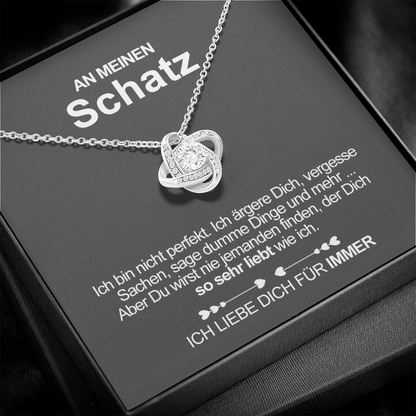 Sterling Silber Halskette - An meinen Schatz - Für Immer