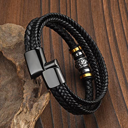 Leder Armband - Ich liebe dich "An meinen Sohn"