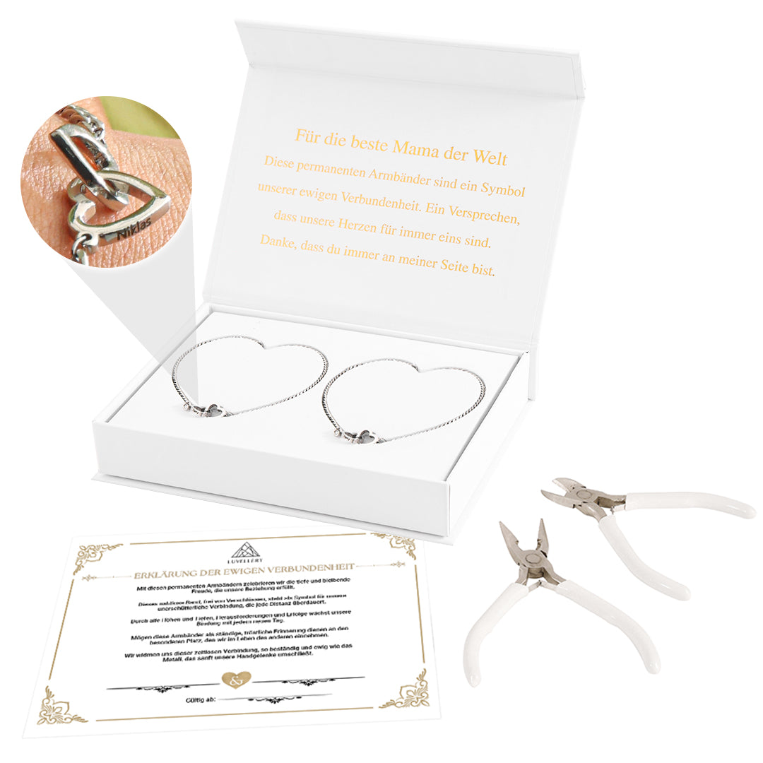 Luvellery Permanent-Armbänder mit Gravur - Beste Mama