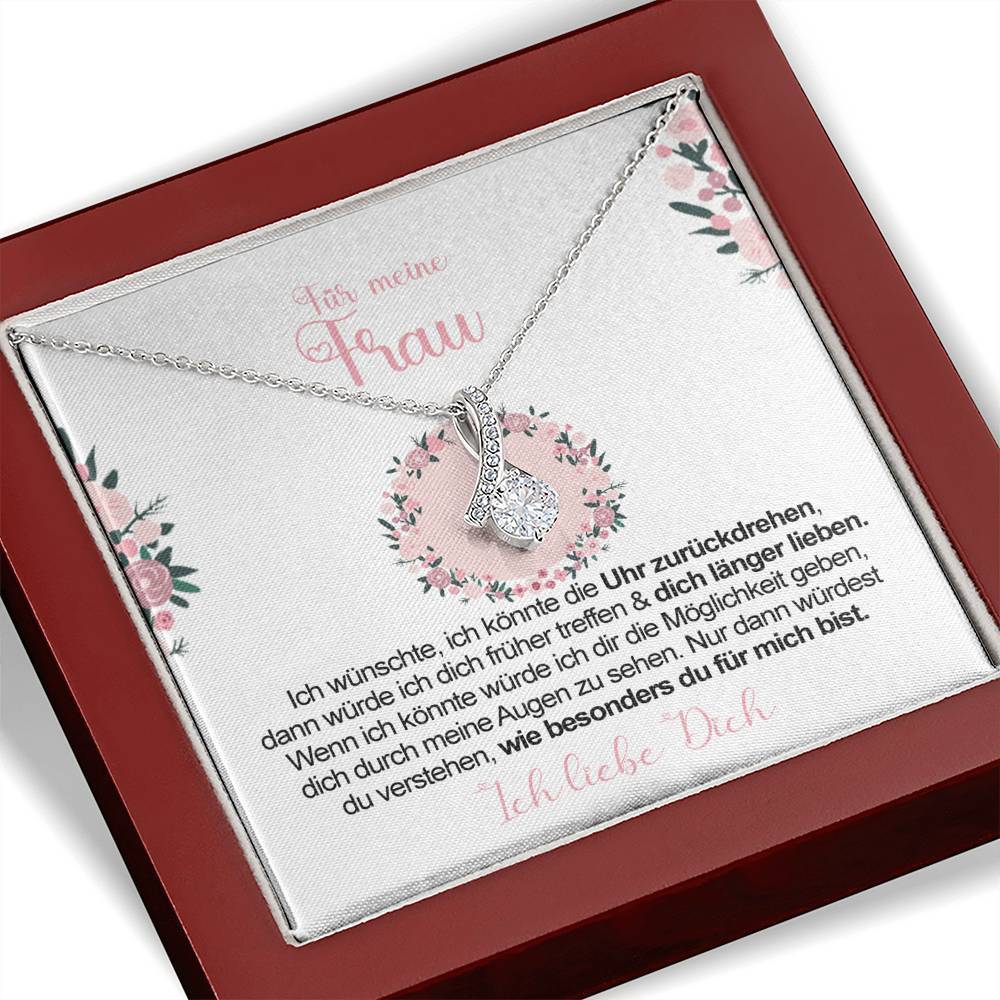 Sterling Silber Halskette - An meine Frau