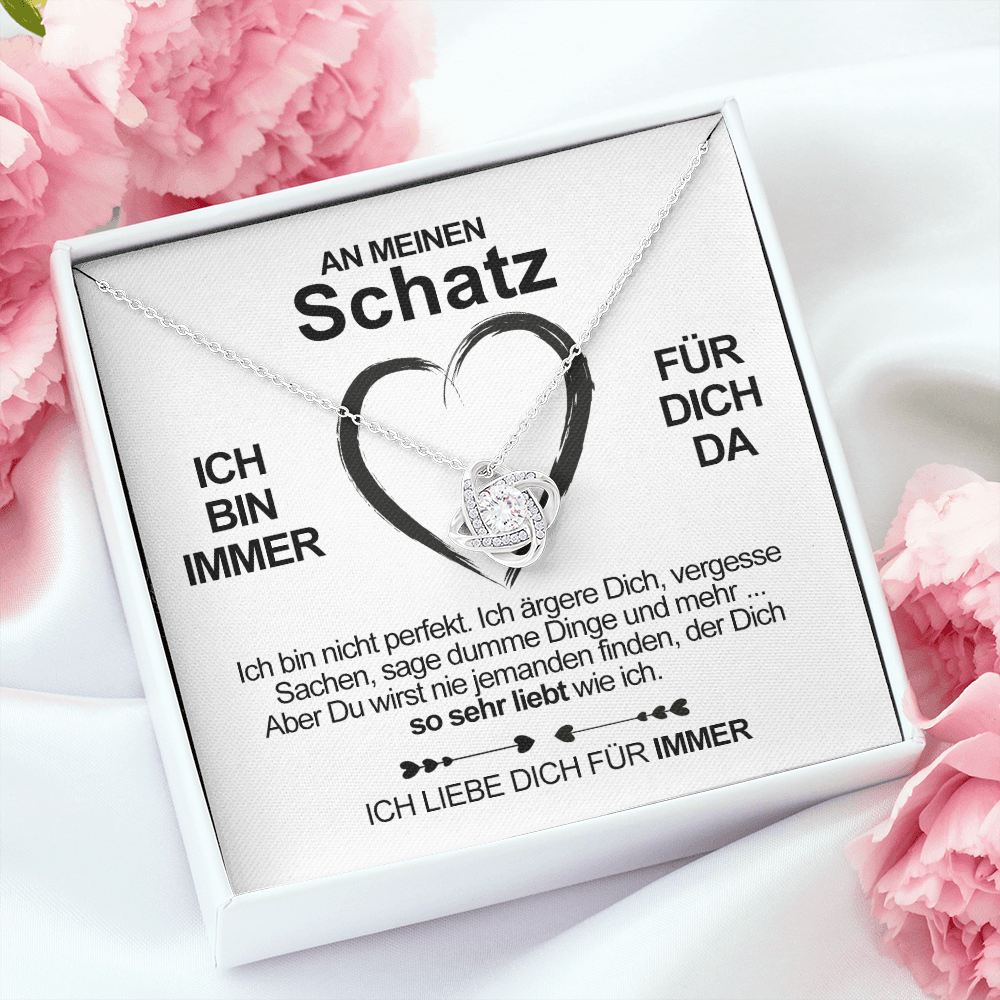 Sterling Silber Halskette - An meinen Schatz - Ich Liebe Dich