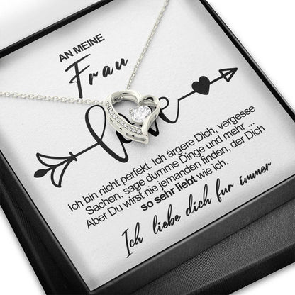 Sterling Silber Halskette - Für meine schöne Frau