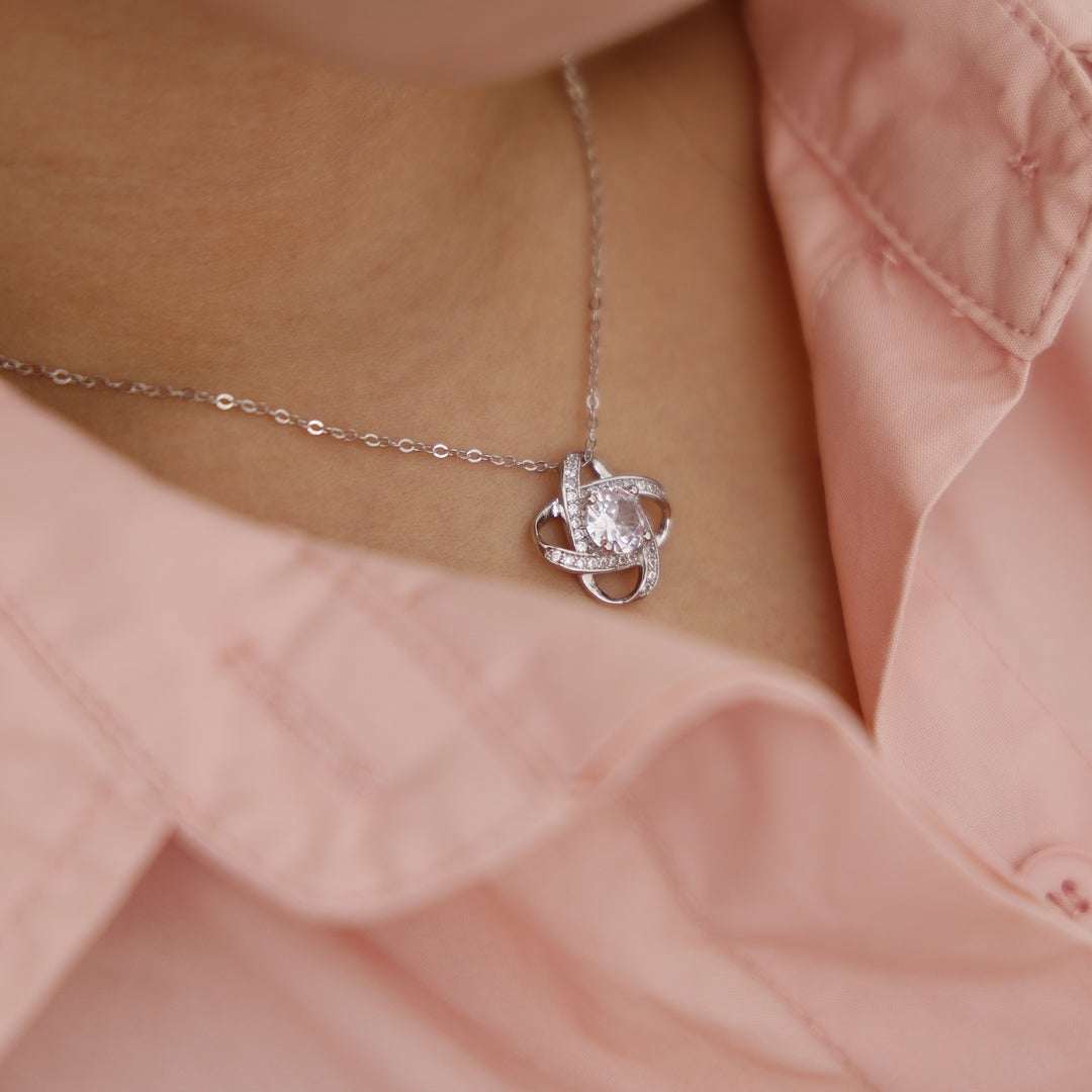 Sterling Silber Halskette - mit echter Rosen Bär Geschenkbox