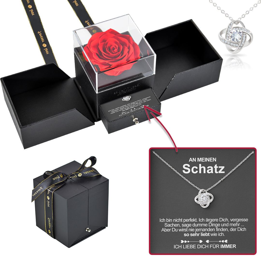 Sterling Silber Halskette - Geschenkbox - An meinen Schatz