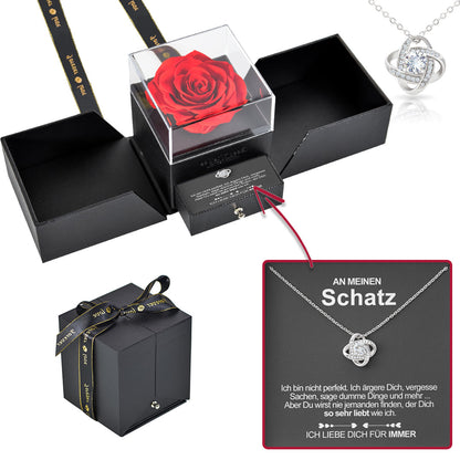 Sterling Silber Halskette - Geschenkbox - An meinen Schatz