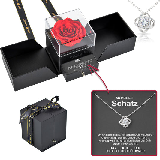 Sterling Silber Halskette - Geschenkbox - An meinen Schatz