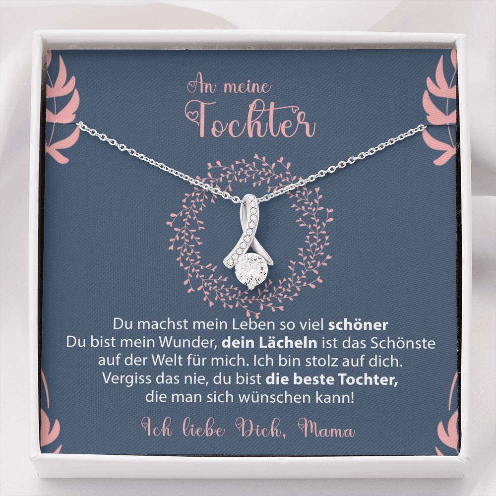 Sterling Silber Halskette - An unsere Tochter von Mama