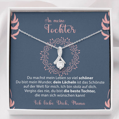 Sterling Silber Halskette - An unsere Tochter von Mama