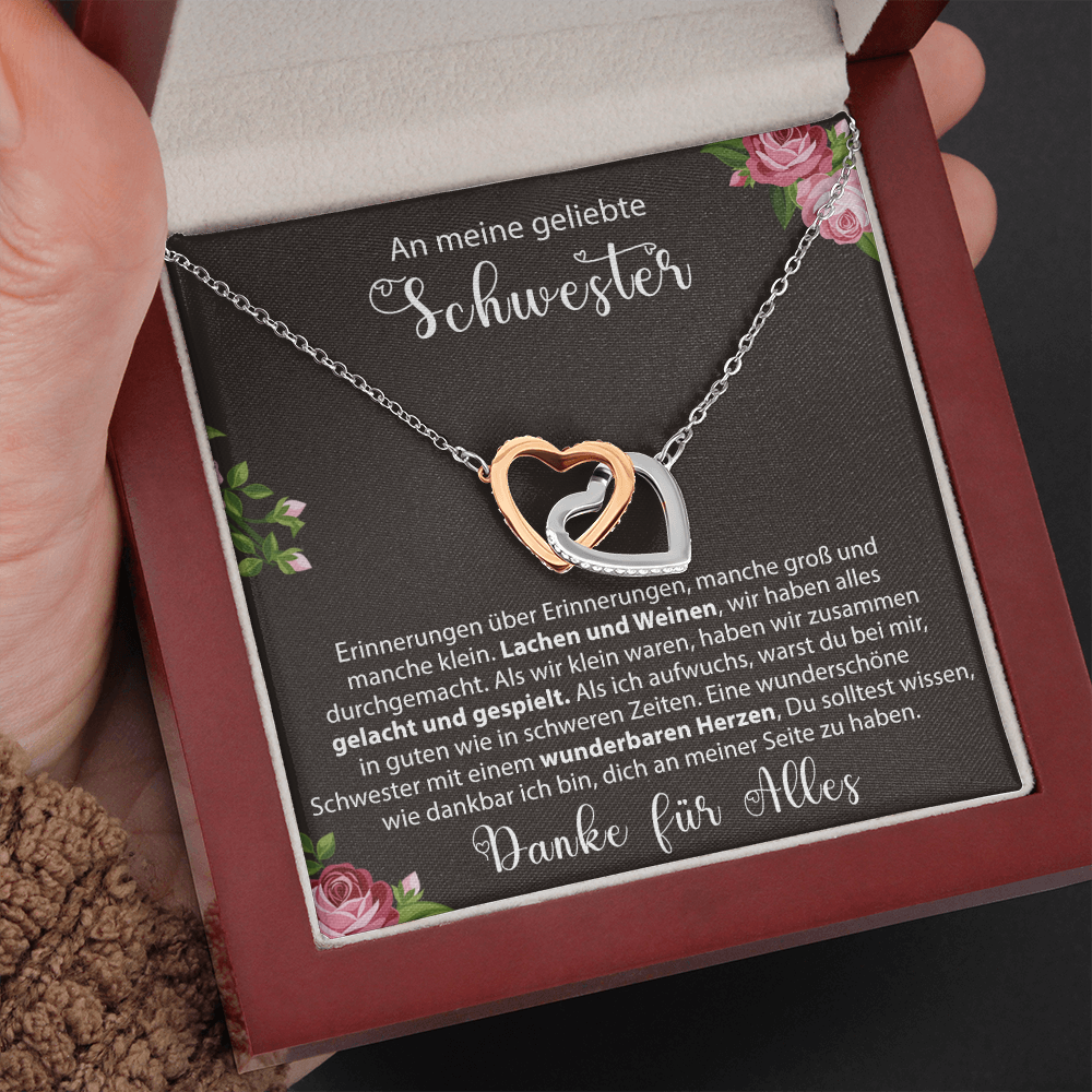 Sterling Silber Halskette - Beste Schwester der Welt