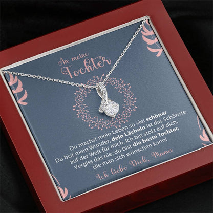 Sterling Silber Halskette - An unsere Tochter von Mama