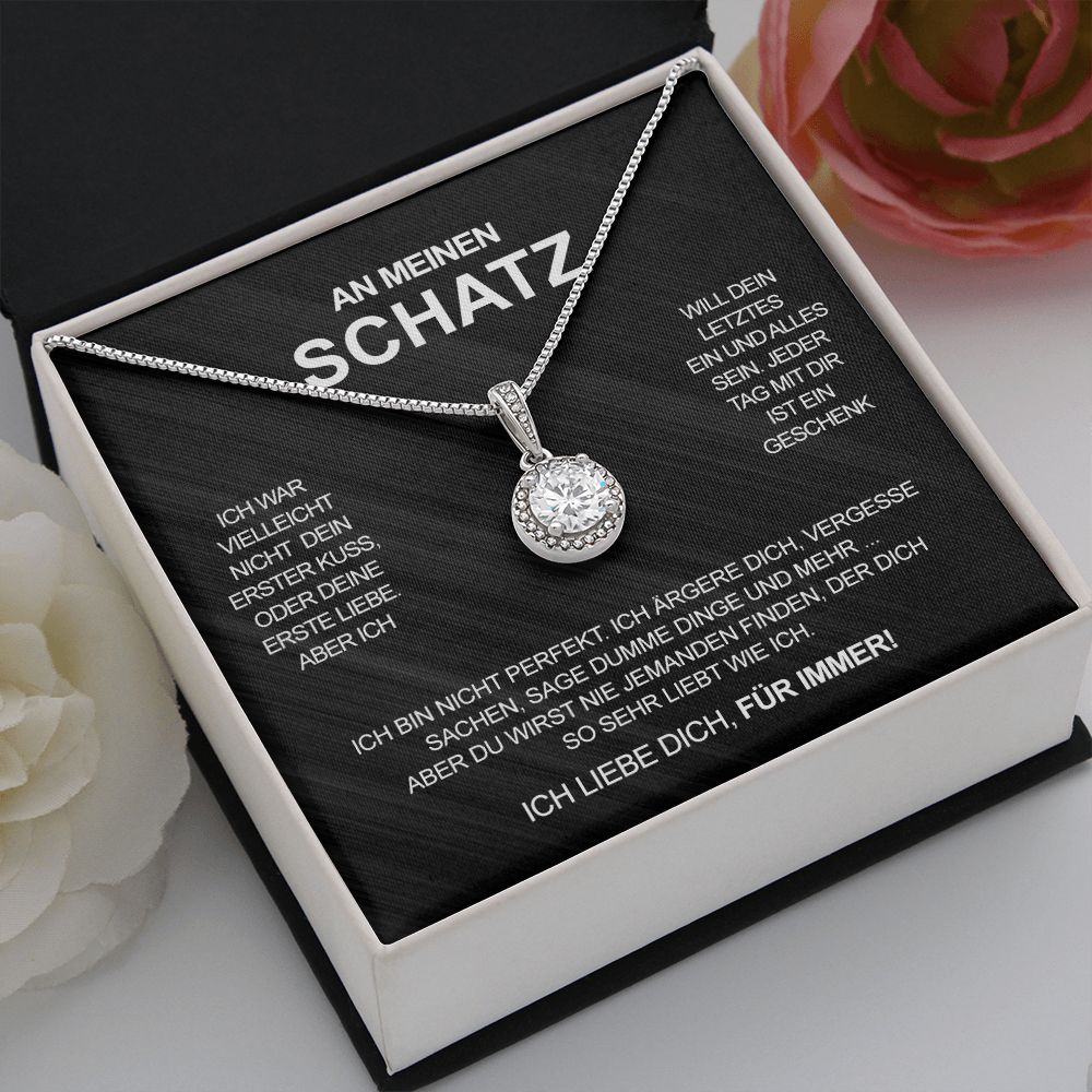 Sterling Silber Halskette - An meinen lieben Schatz