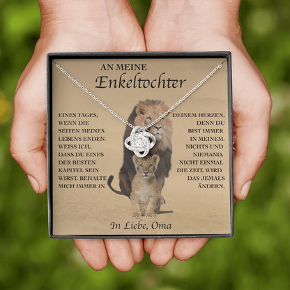 Sterling Silber Halskette - An meine Enkeltochter