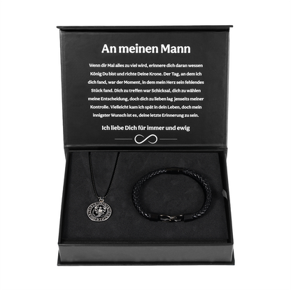 Armband mit Gravur & Sternzeichen Halskette - An meinen Mann