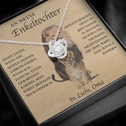 Sterling Silber Halskette - An meine Enkeltochter