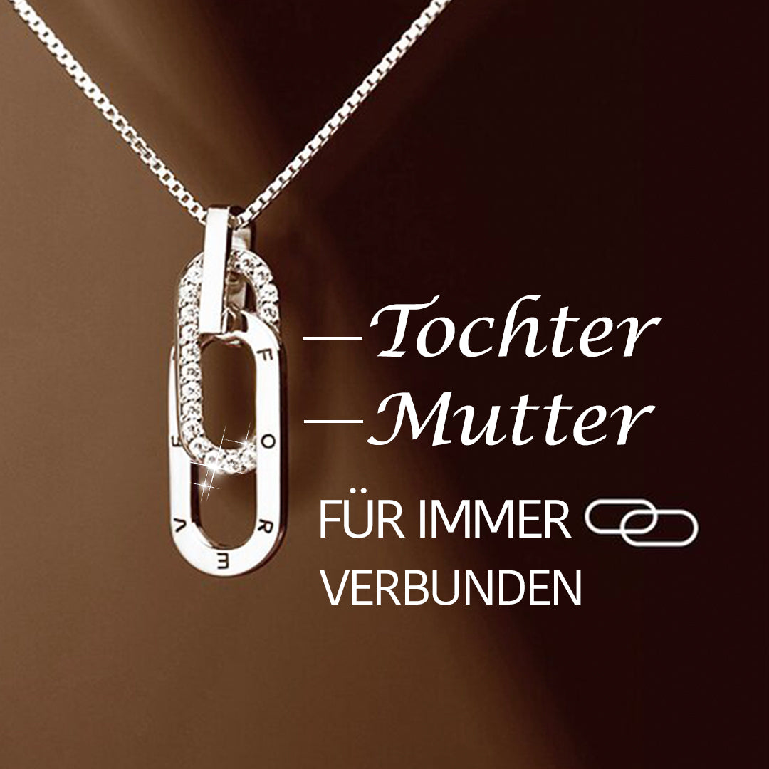 Mutter & Tochter Halskette - Für immer miteinander verbunden