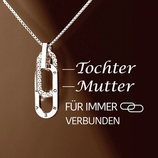 Mutter & Tochter Halskette - Für immer miteinander verbunden
