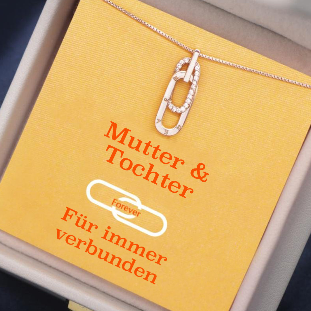 Mutter & Tochter Halskette - Für immer miteinander verbunden