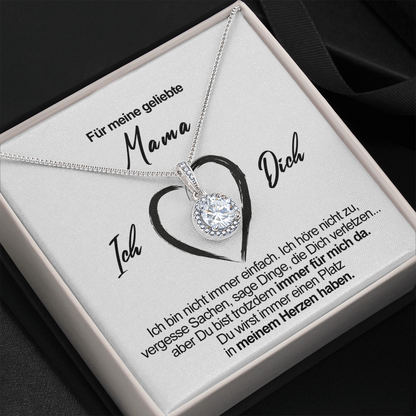 Sterling Silber Halskette - An meine geliebte Mama