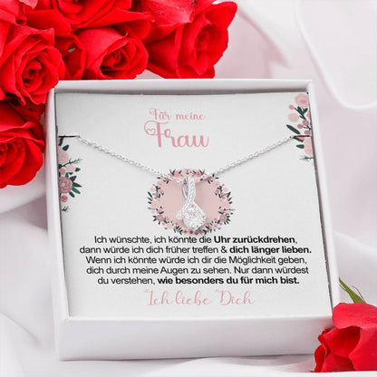 Sterling Silber Halskette - An meine Frau