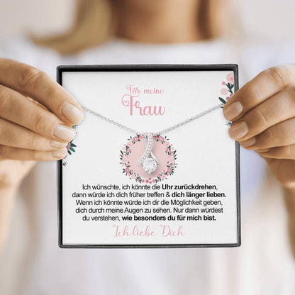 Sterling Silber Halskette - An meine Frau