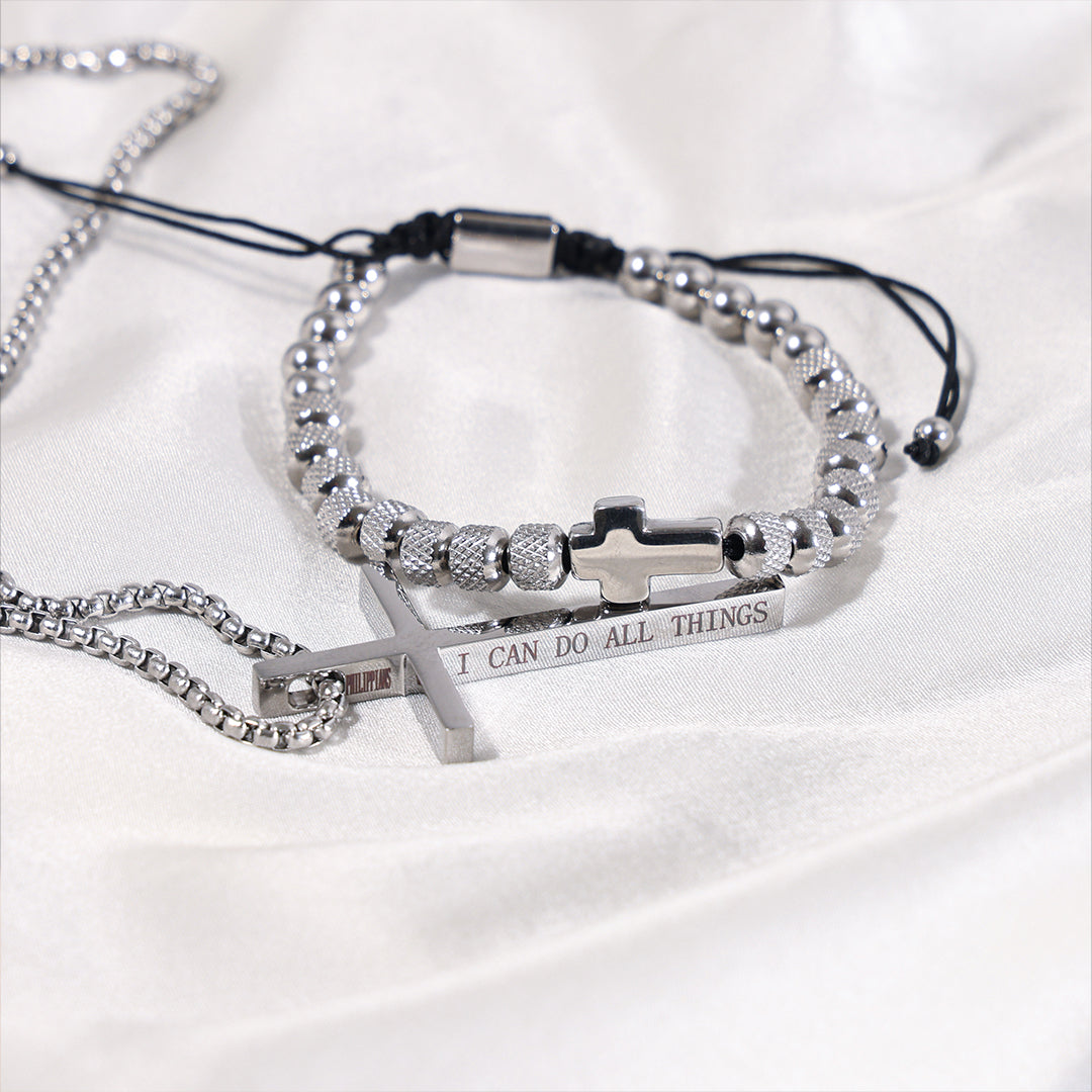 Luvellery Kreuz Armband & Halskette - An meinen Sohn