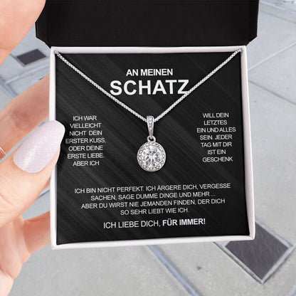 Sterling Silber Halskette - An meinen lieben Schatz