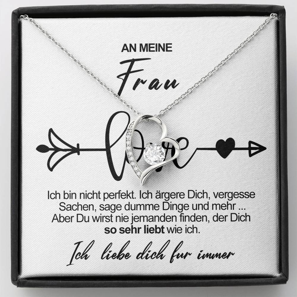 Sterling Silber Halskette - Für meine schöne Frau