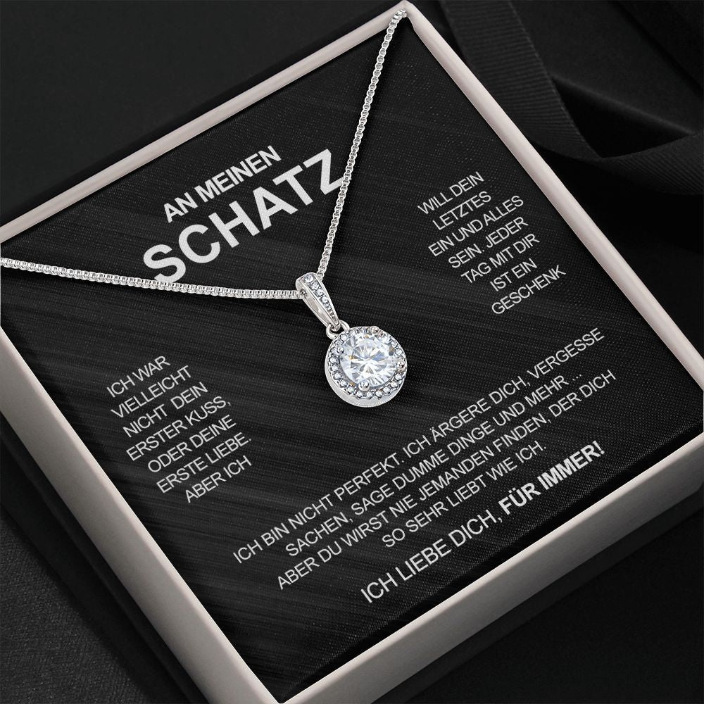 Sterling Silber Halskette - An meinen lieben Schatz
