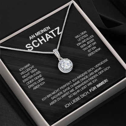 Sterling Silber Halskette - An meinen lieben Schatz