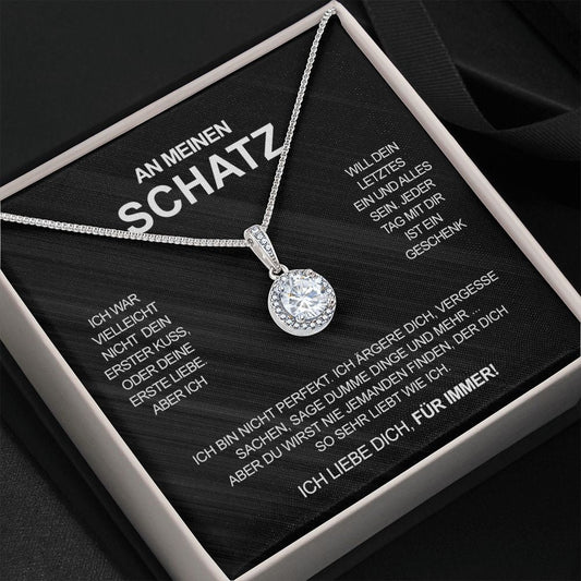 Sterling Silber Halskette - An meinen lieben Schatz