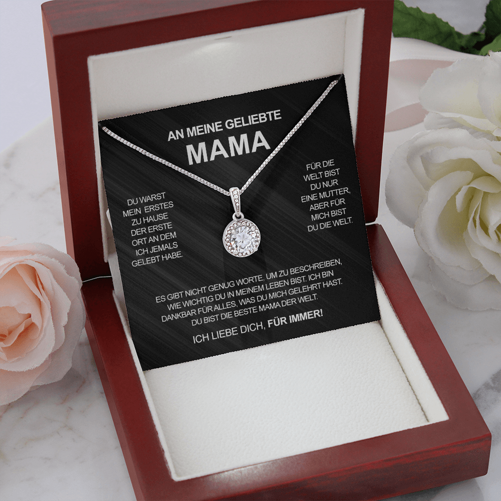 Kristall Halskette - An meine geliebte Mama