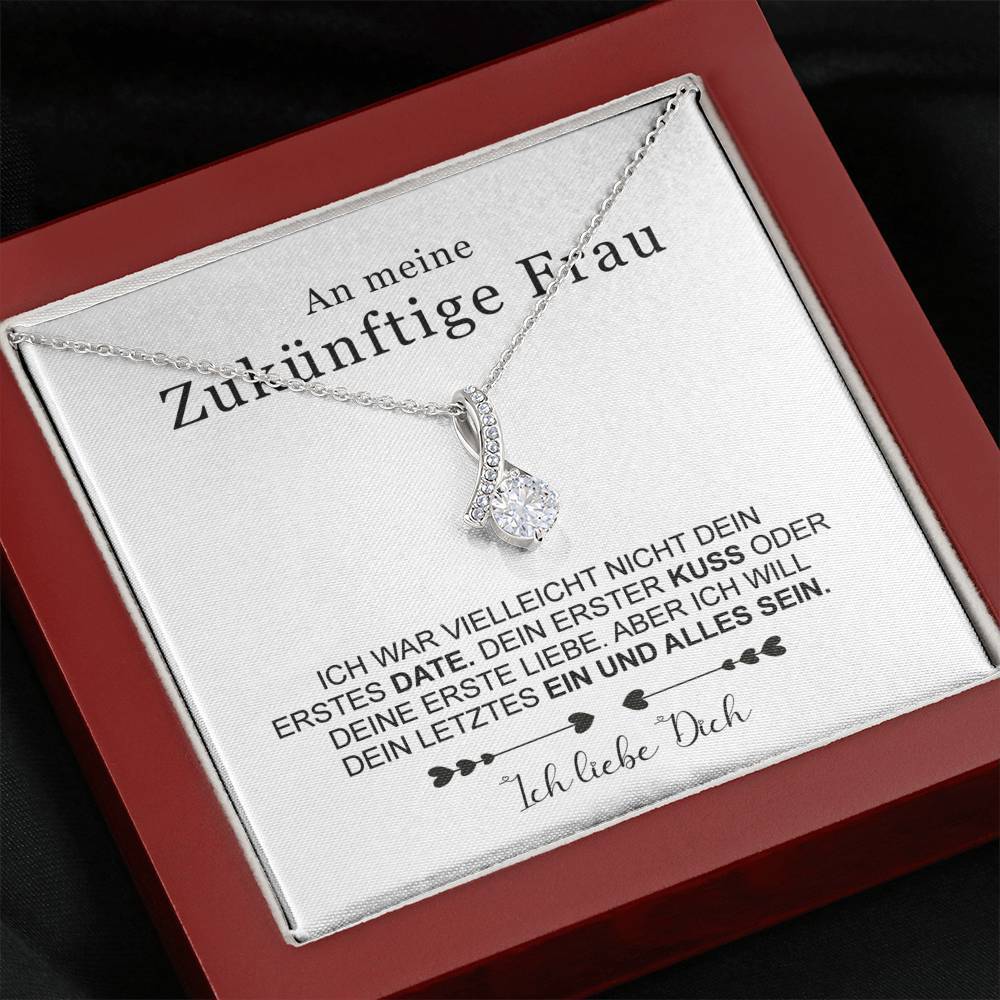 Sterling Silber Halskette - An meine zukünftige Frau