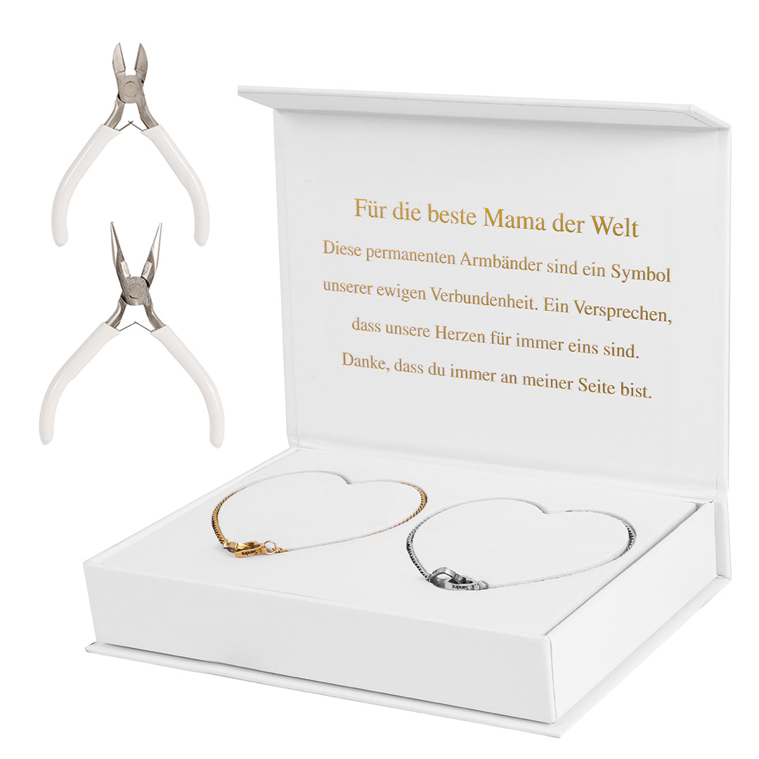 Luvellery Permanent-Armbänder mit Gravur - Beste Mama