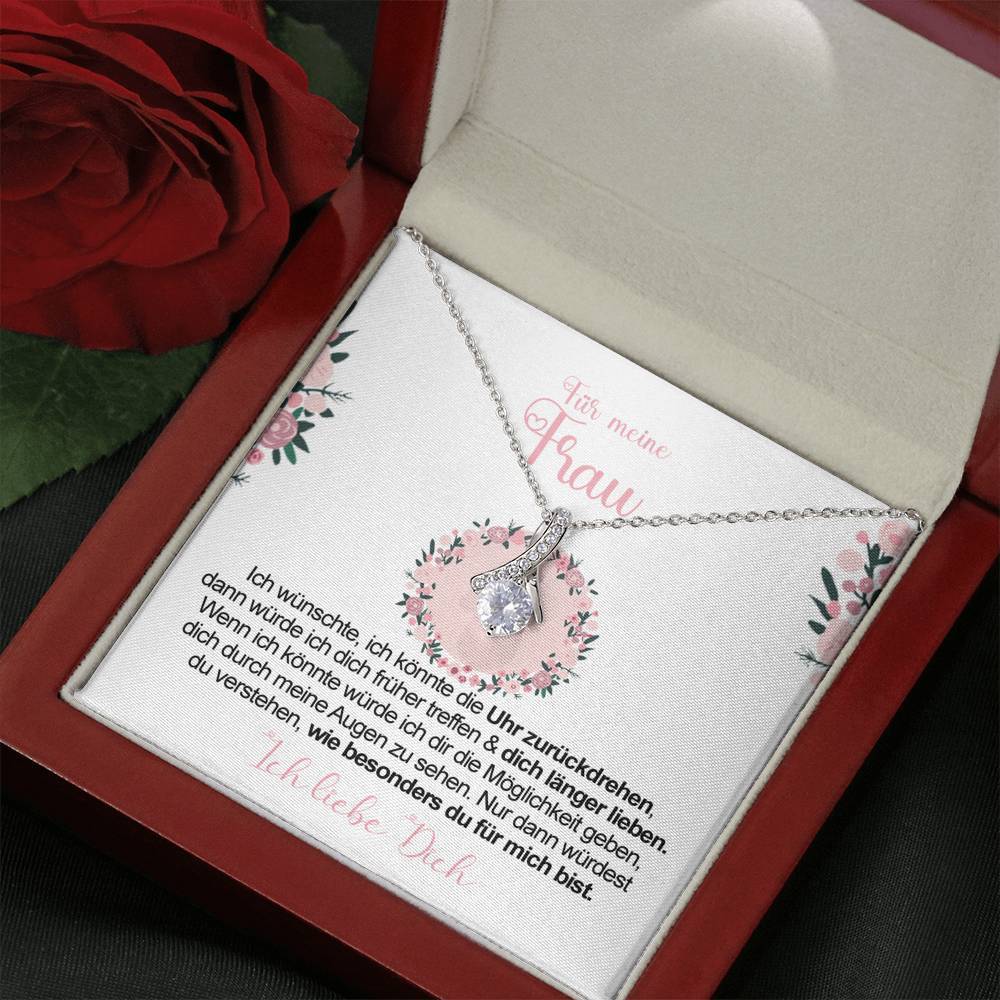Sterling Silber Halskette - An meine Frau