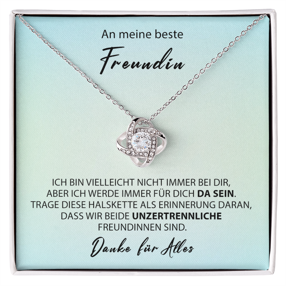 Sterling Silber Halskette - Für meine beste Freundin