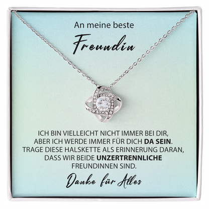 Sterling Silber Halskette - Für meine beste Freundin