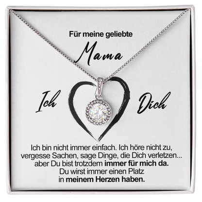 Sterling Silber Halskette - An meine geliebte Mama