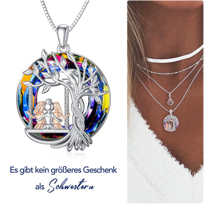 Kristall Halskette - An meine einzigartige Schwester